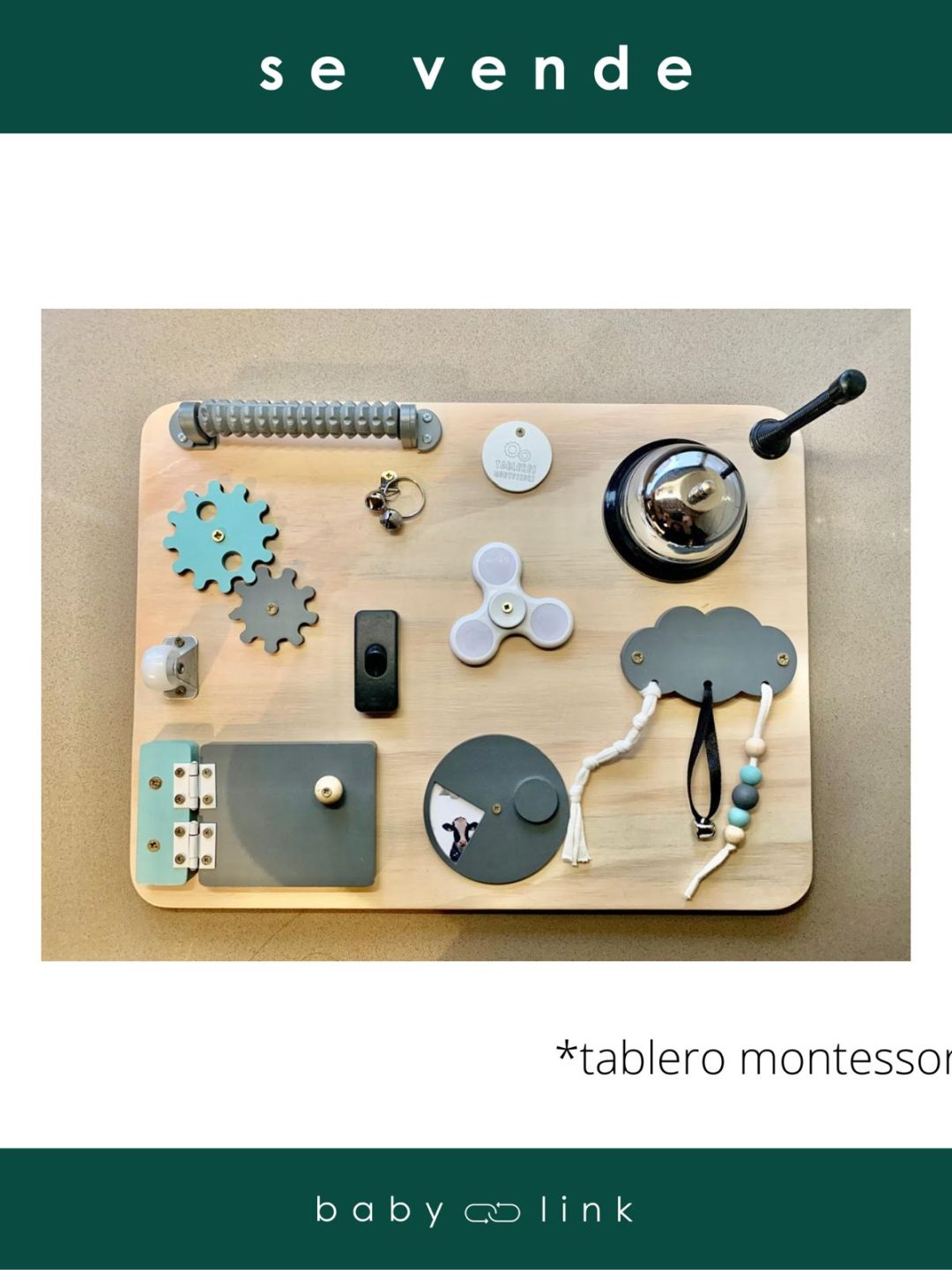 (COD:BB12970) TABLERO SENSORIAL MONTESSORI