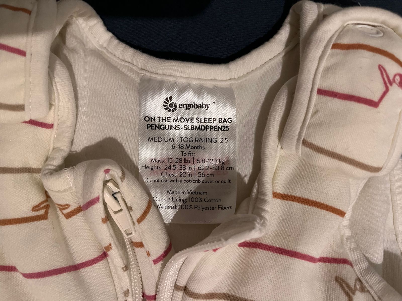 (COD:BB12980) SACO DE DORMIR ERGOBABY - Imagen 3