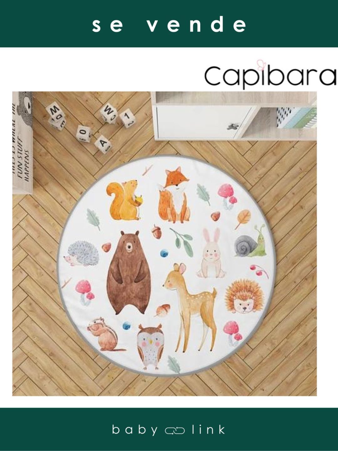 (COD:BB12997) PLAYMAT ANIMALITOS CAPIBARA