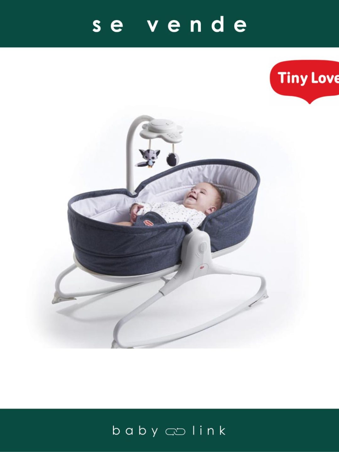 (COD:BB13312) SILLA NIDO 3 EN 1 TINY LOVE ROCKER DENIM