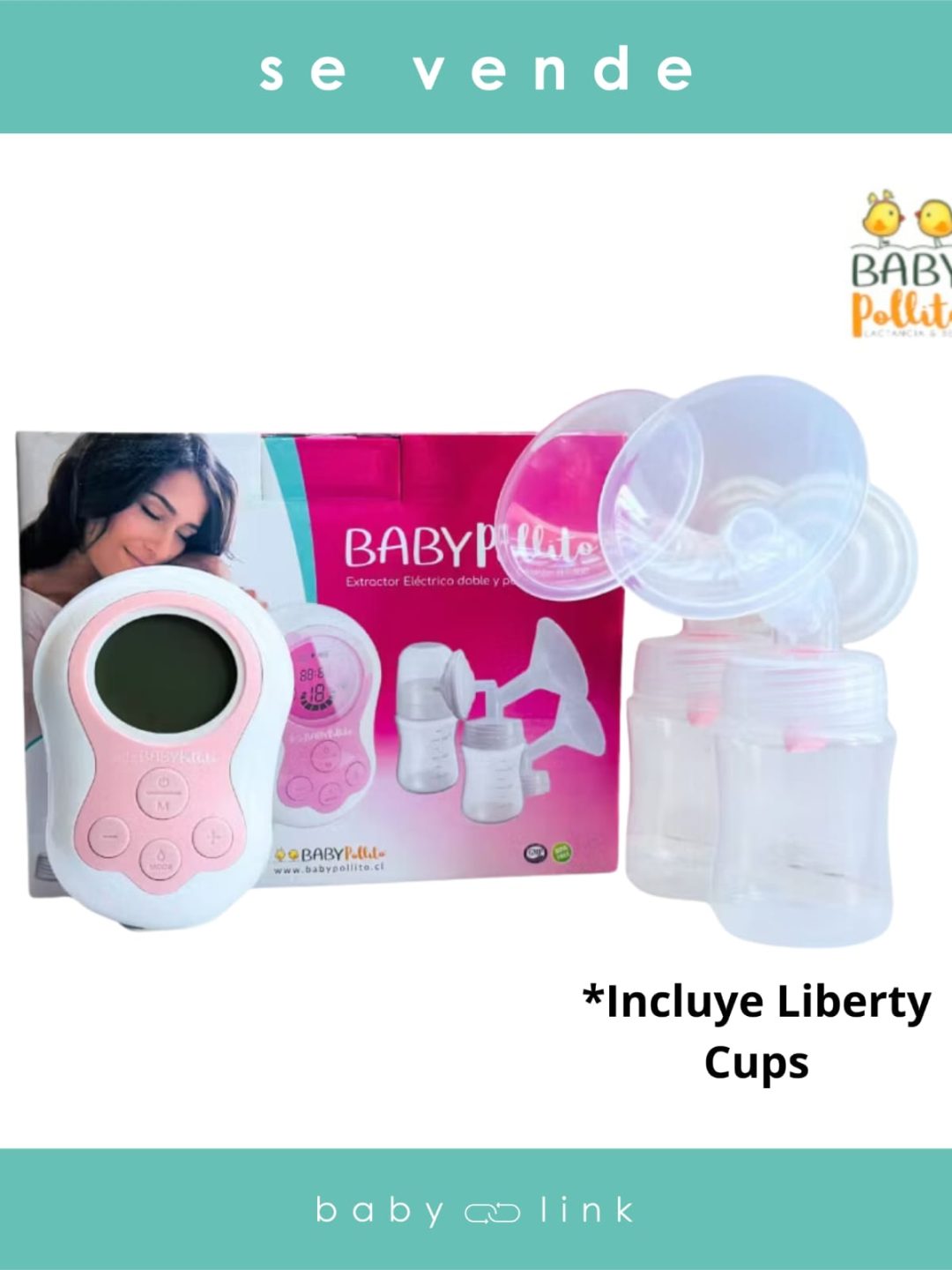 (COD:BB13759) EXTRACTOR BABY POLLITO + LIBERTY CUPS