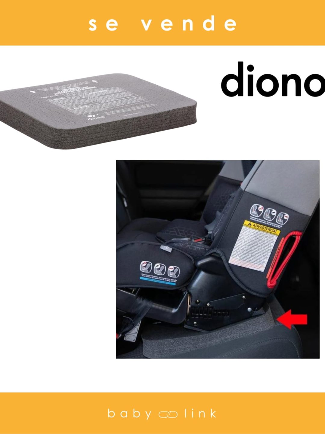 (COD:BB13551) ADAPTADOR ANGULO SILLA DE AUTO DIONO