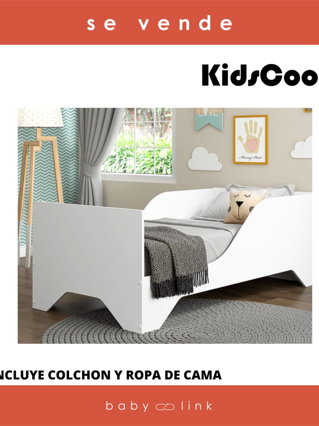 (COD:BB14052) CAMA DE TRANSICIÓN KIDSCOOL DREAMS + ROPA DE CAMA