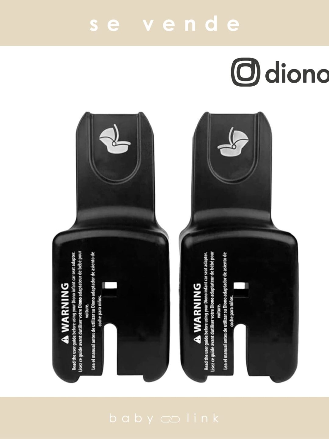 (COD:BB13854) ADAPTADORES SILLA NIDO DE AUTO DIONO