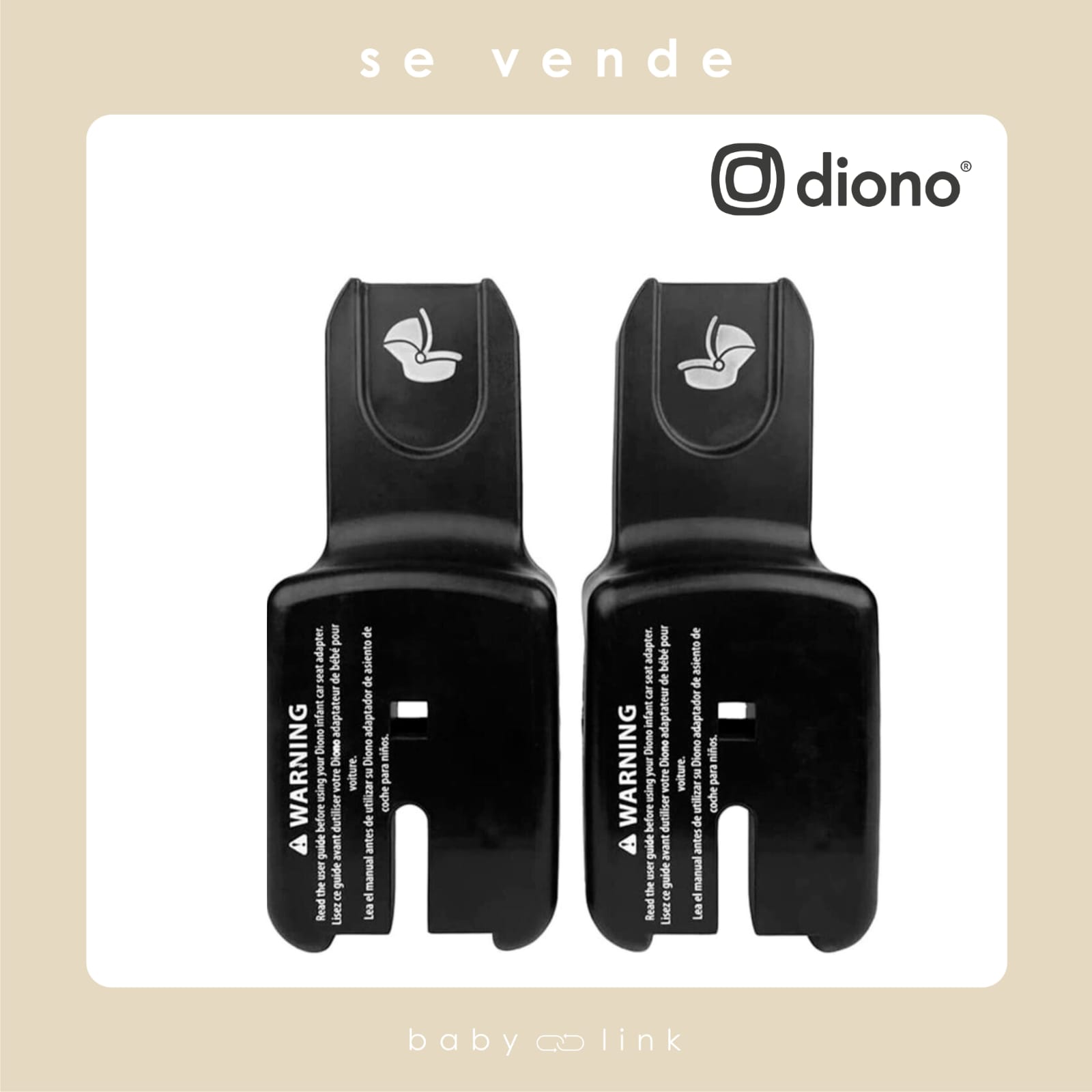 (COD:BB13854) ADAPTADORES SILLA NIDO DE AUTO DIONO