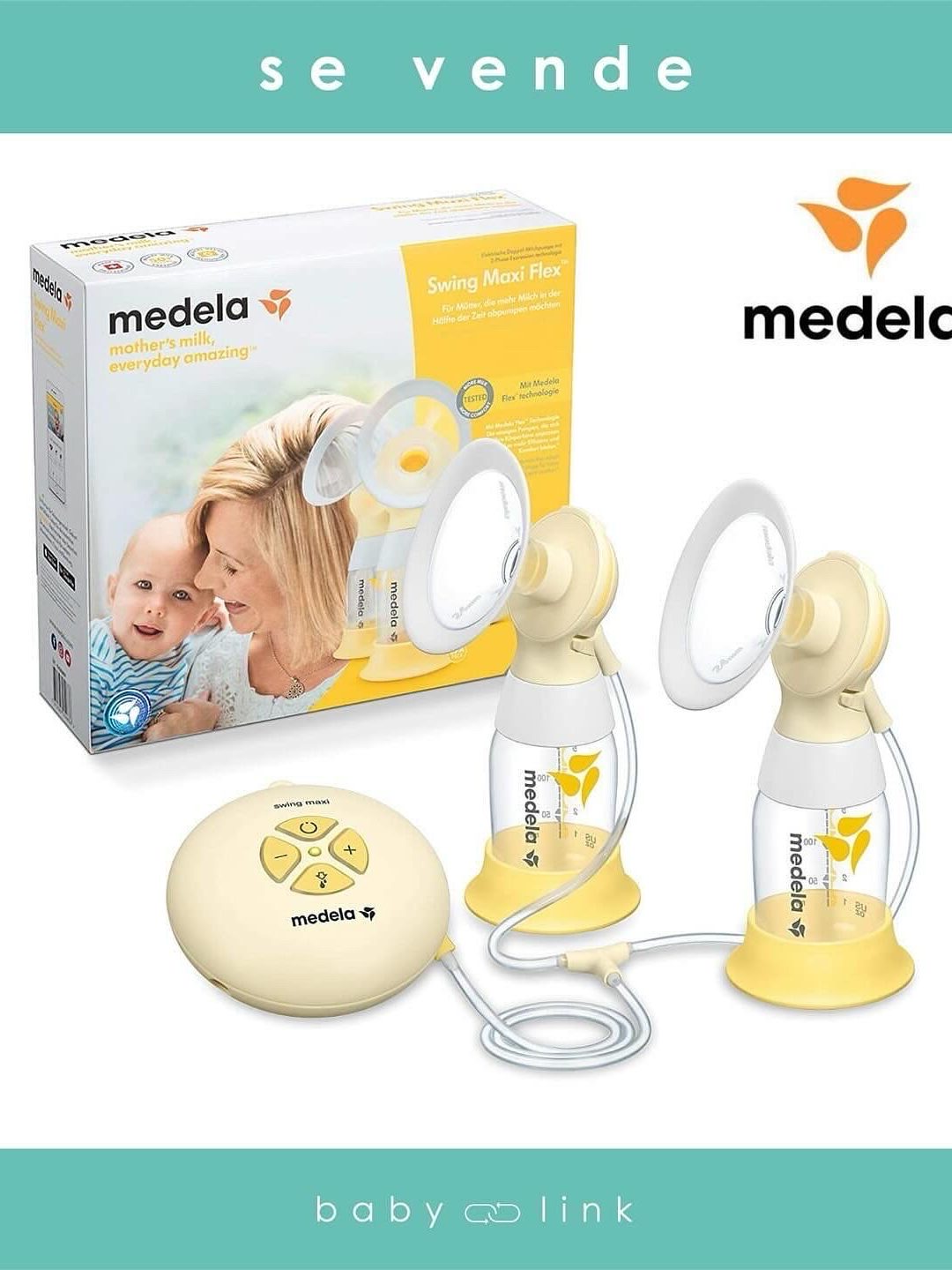 (COD:BB14033) EXTRACTOR DOBLE MEDELA SWING MAXI