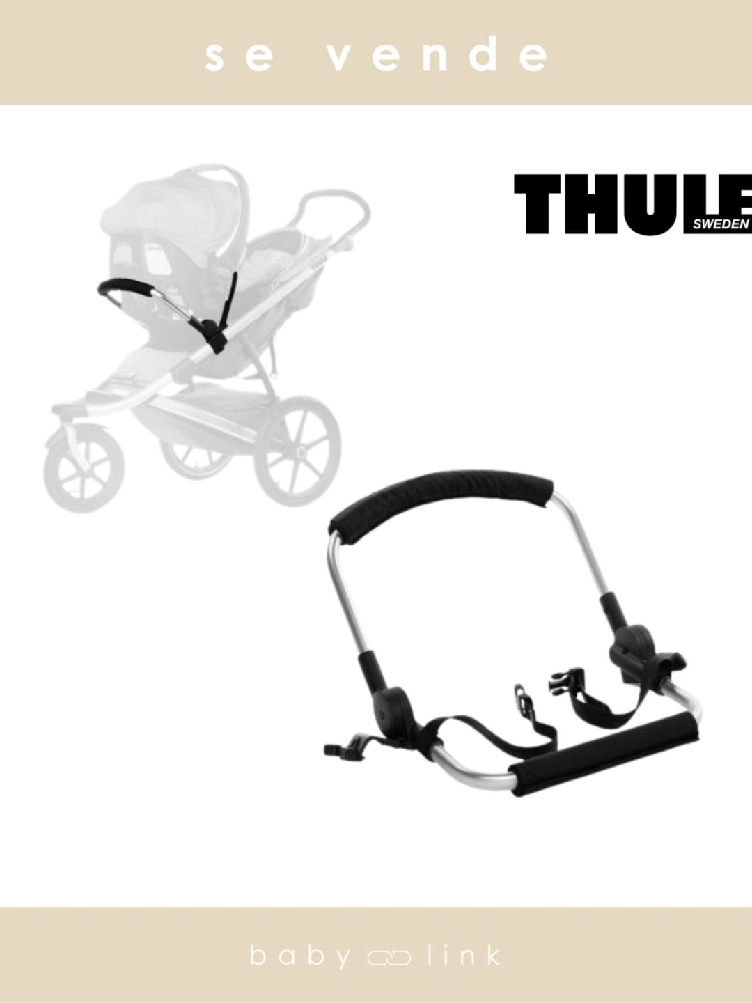 (COD:BB14314) ADAPTADOR SILLA DE AUTO THULE UNIVERSAL