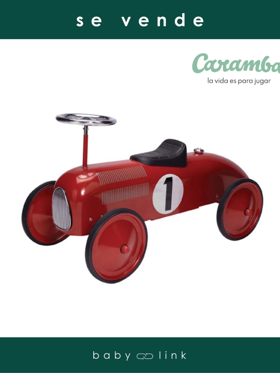 (COD:BB14306) AUTO CARRERAS ROJO CARAMBA