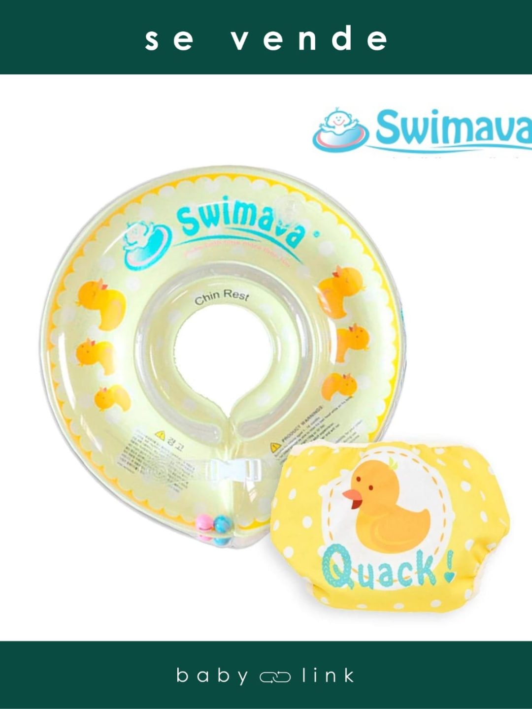 (COD:BB14419) ARO FLOTADOR + PAÑAL BAÑO SWIMAVA