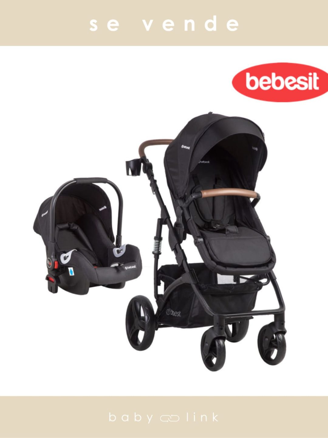 (COD:BB14484) COCHE CUNA TRAVEL SYSTEM BEBESIT QUEST LX