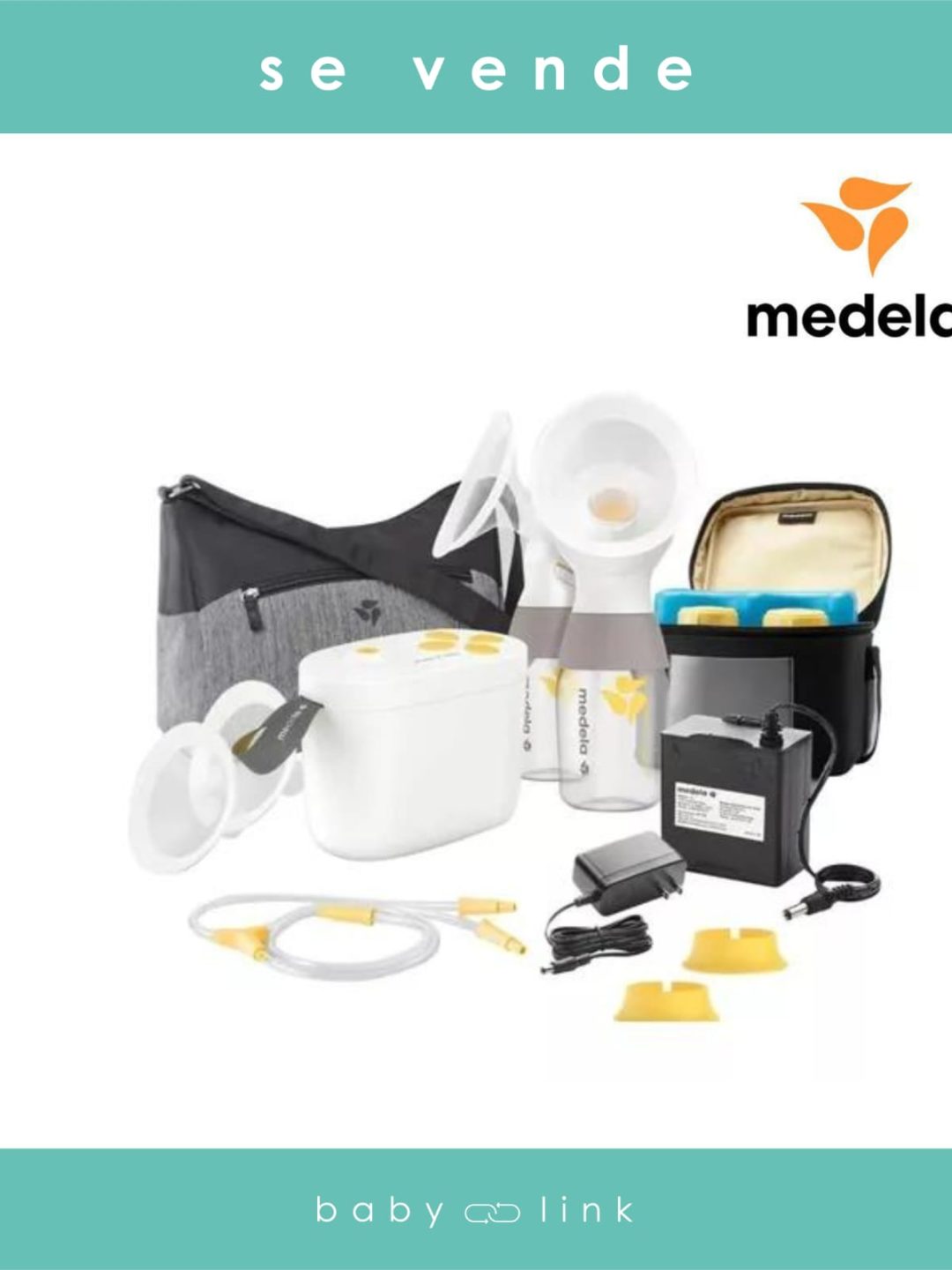 (COD:BB14516) EXTRACTOR DOBLE MEDELA PUMP IN STYLE MAX FLOW + ACCESORIOS