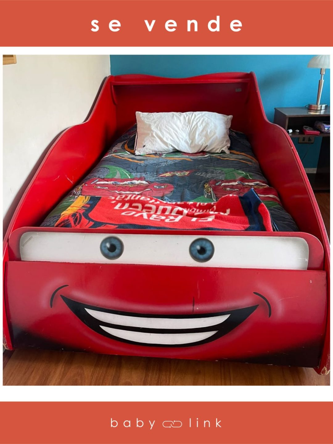 (COD:BB14626) CAMA CARS 1,5 PLAZA + COLCHON