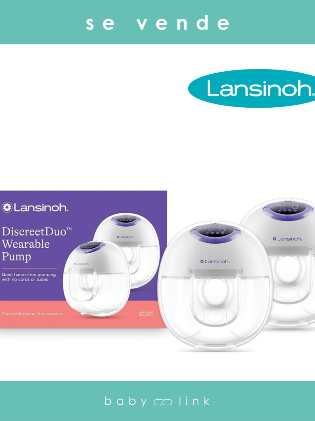 (COD:BB14839) EXTRACTOR INALÁMBRICO LANSINOH (VENDE SOLO 1)