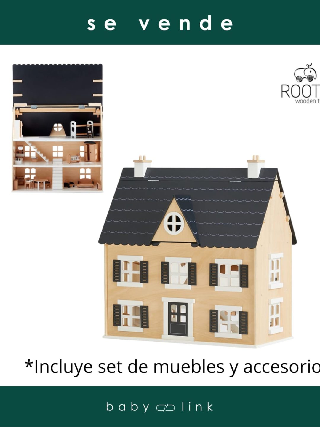 (COD:BB14735) CASA DE MUÑECAS ROOT TOYS DORA