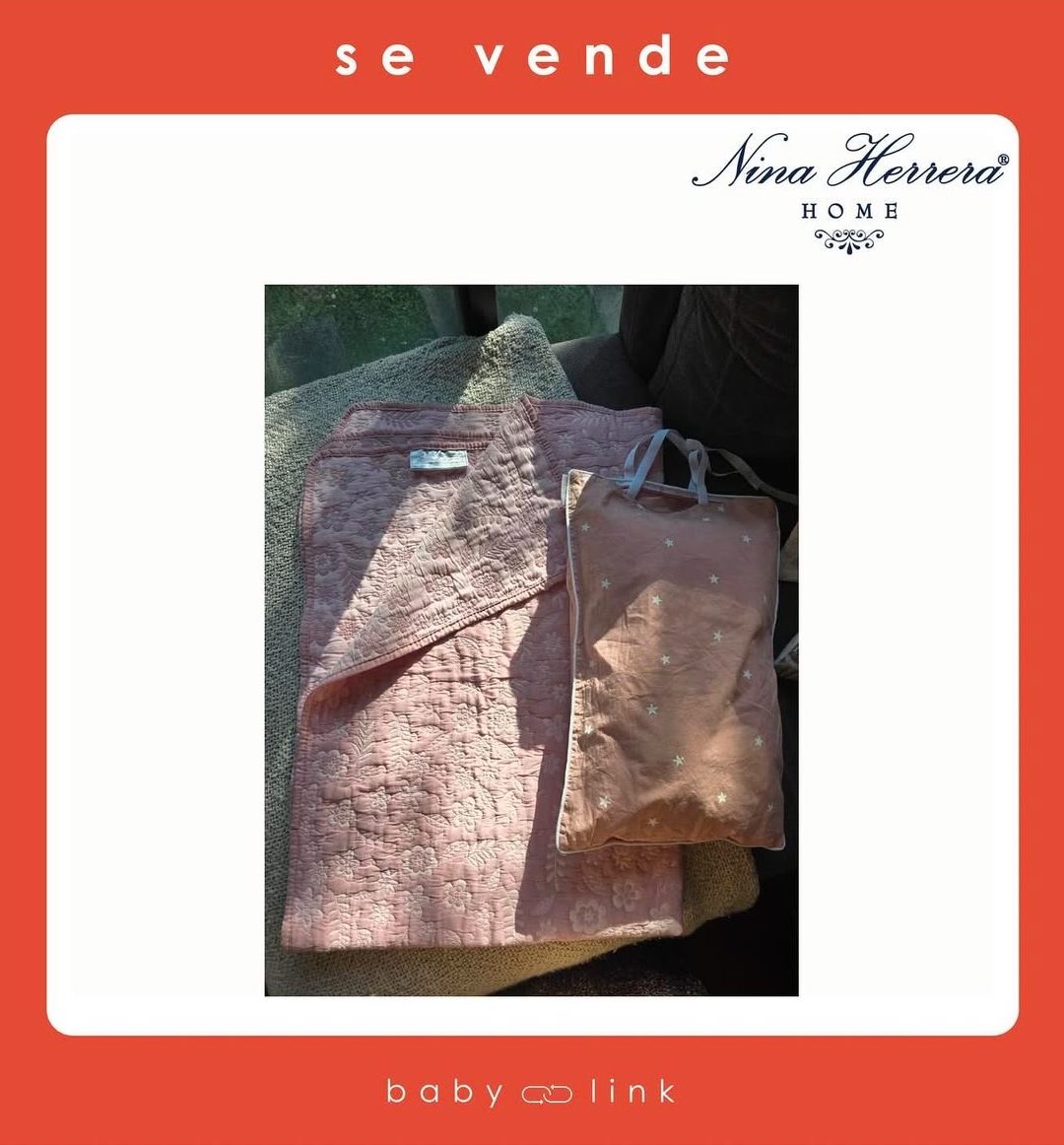 (COD:BB14824) COLCHA PARA CUNA NINA HERRERA