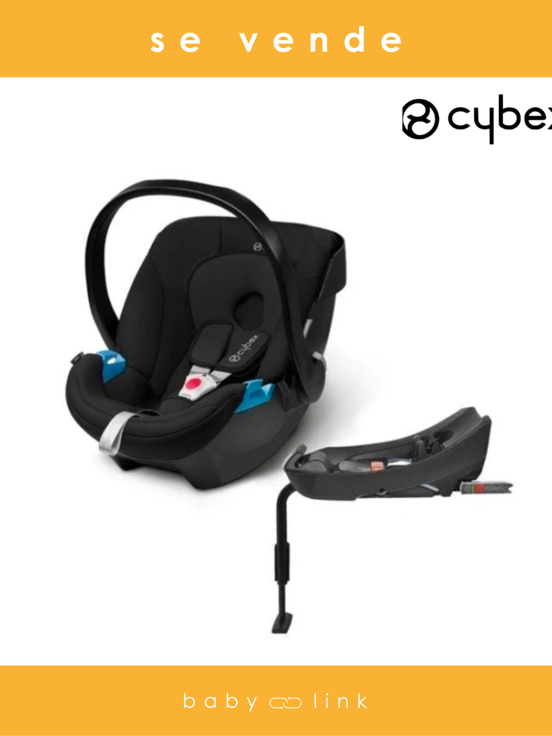 (COD:BB15019) SILLA NIDO DE AUTO CYBEX ATON + BASE