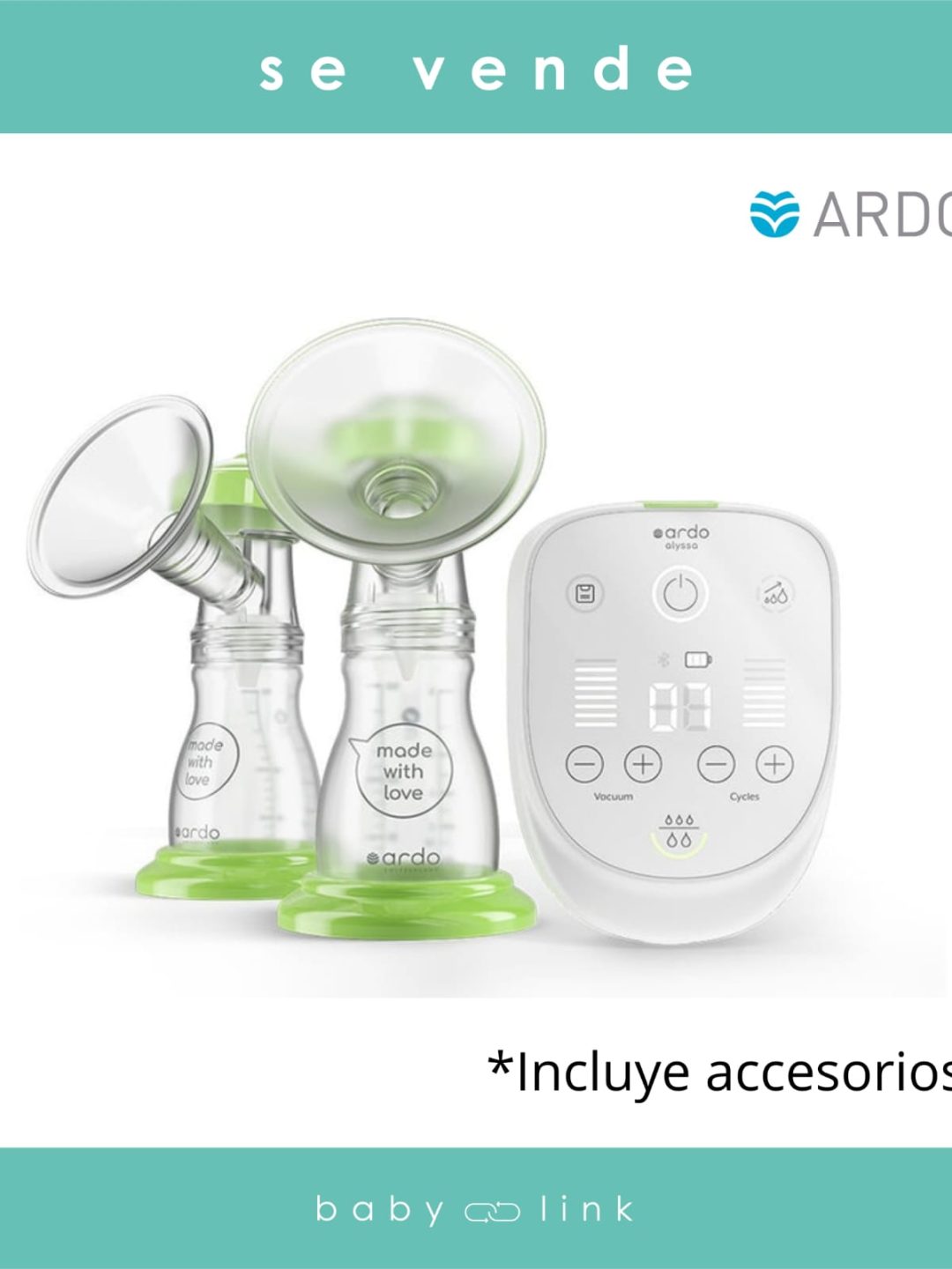 (COD:BB15151) EXTRACTOR DOBLE ARDO ALYSSA + ACCESORIOS