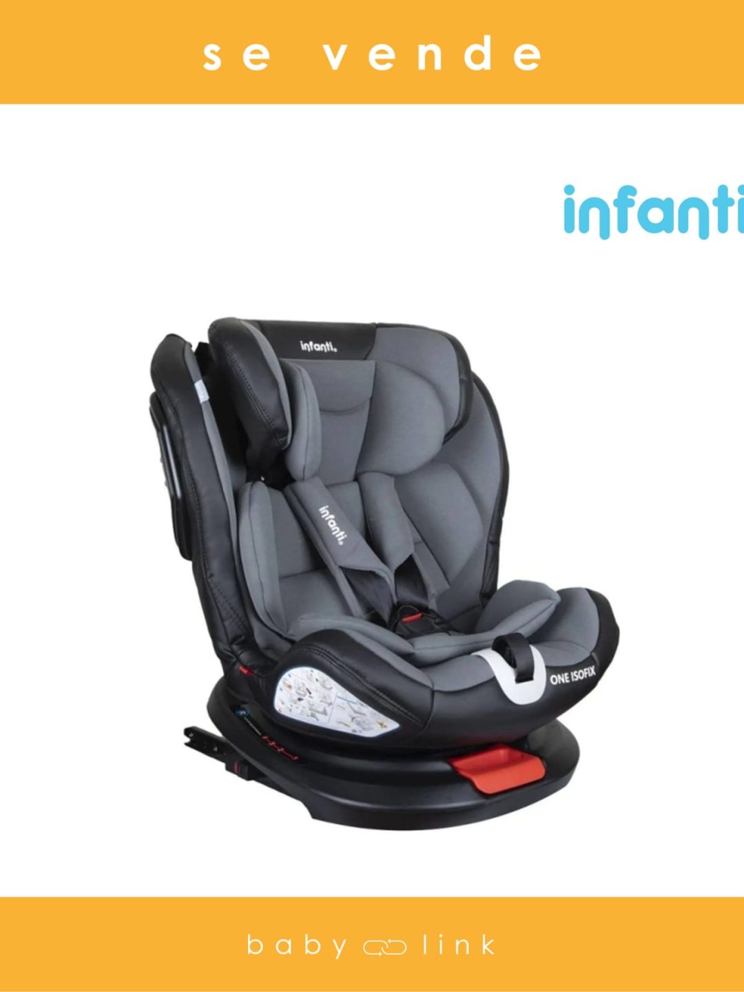 (COD:BB14989) SILLA DE AUTO INFANTI ONE ISOFIX