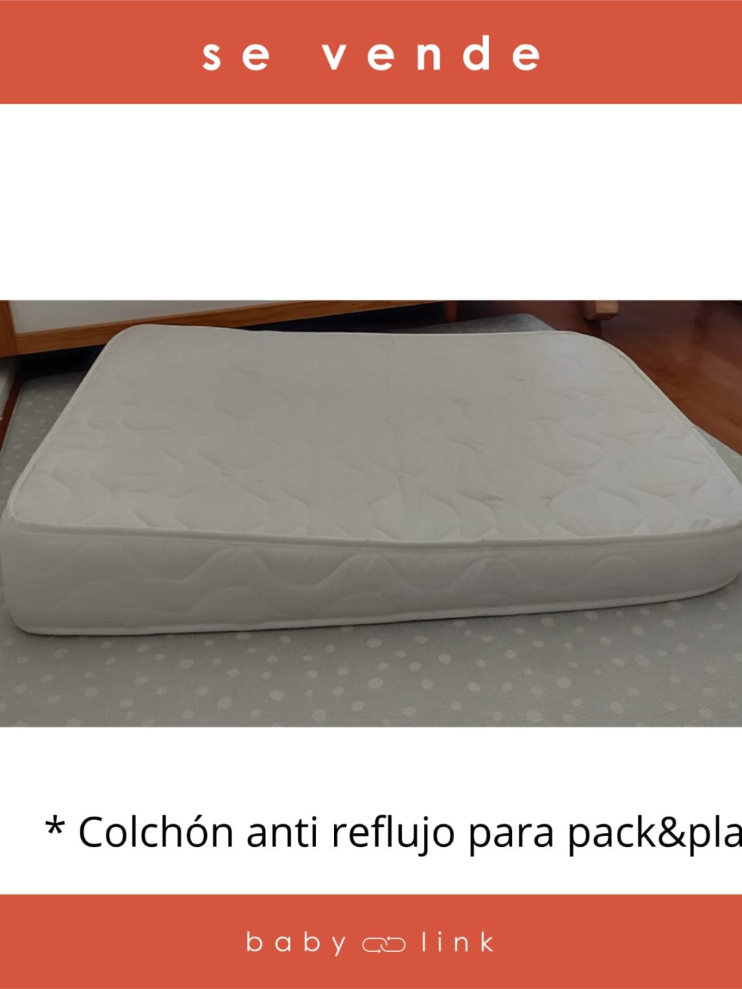 (COD:BB15276) COLCHON ANTI REFLUJO PACK&PLAY
