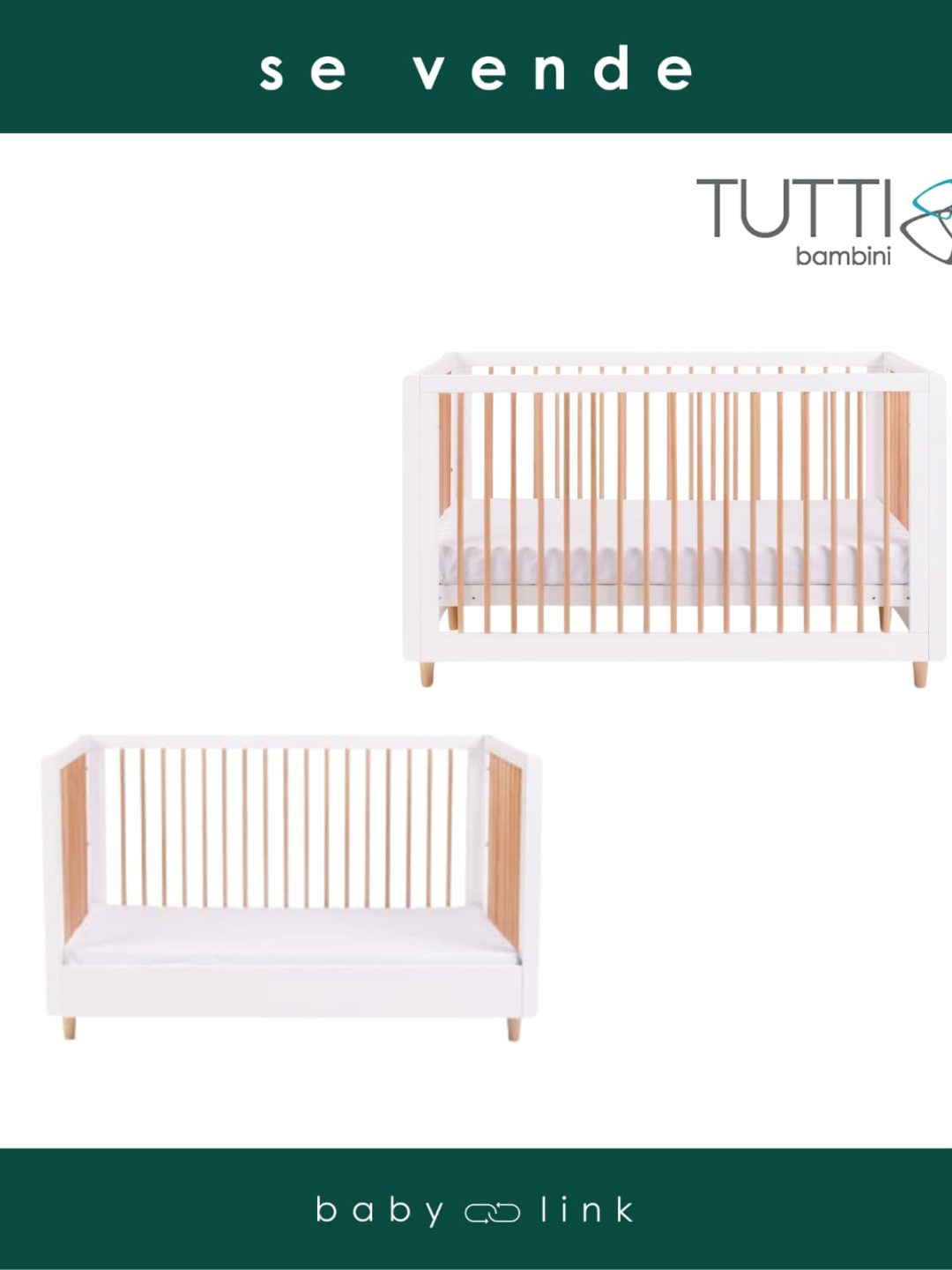 (COD:BB15383) CUNA/CAMA TRANSICIÓN TUTTI BAMBINI SIENA