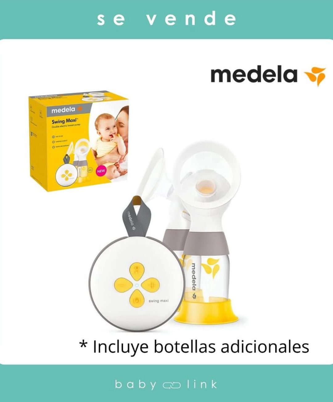 (COD:BB15881) EXTRACTOR DOBLE MEDELA SWING MAXI