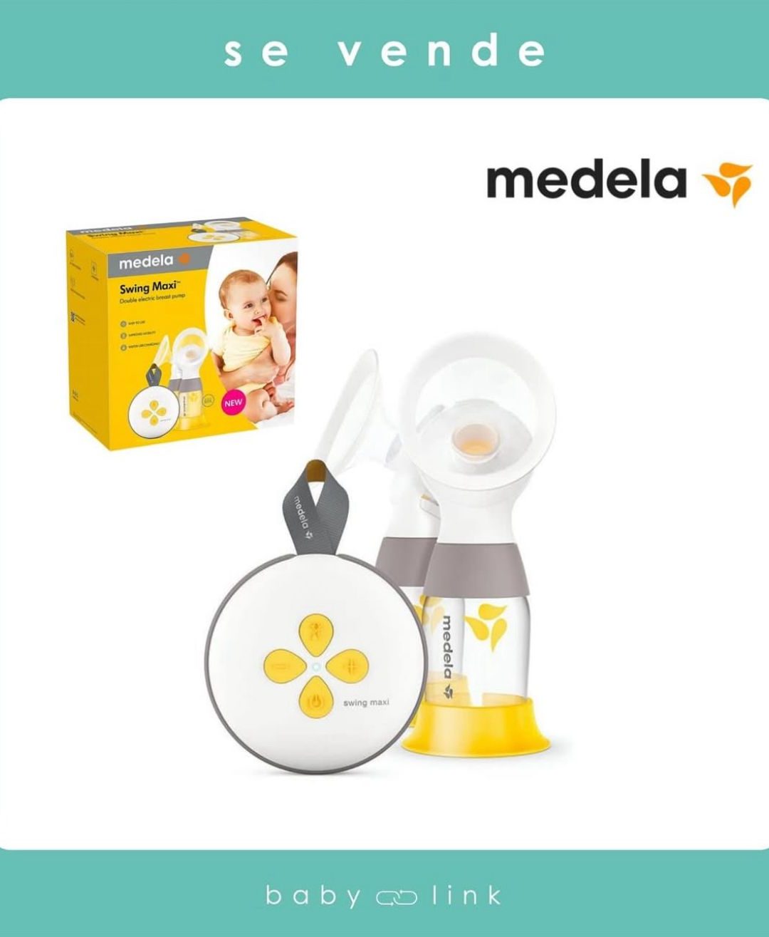 (COD:BB15903)  EXTRACTOR DOBLE MEDELA SWING MAXI
