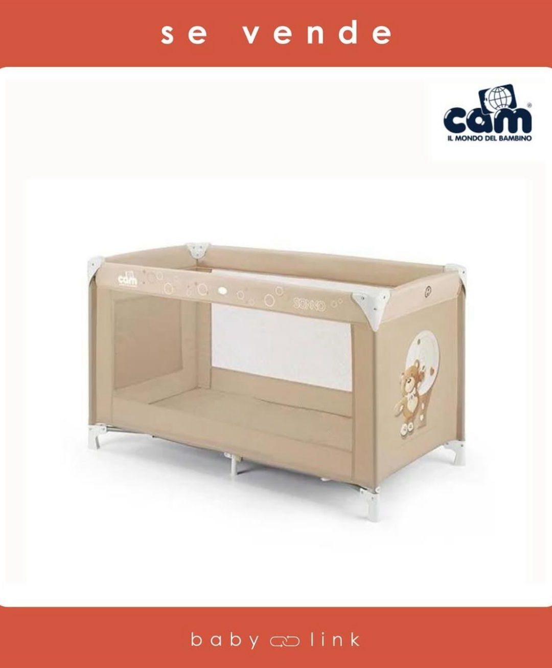 (COD:BB15957) CUNA PACK&PLAY CAM SONNO OSO