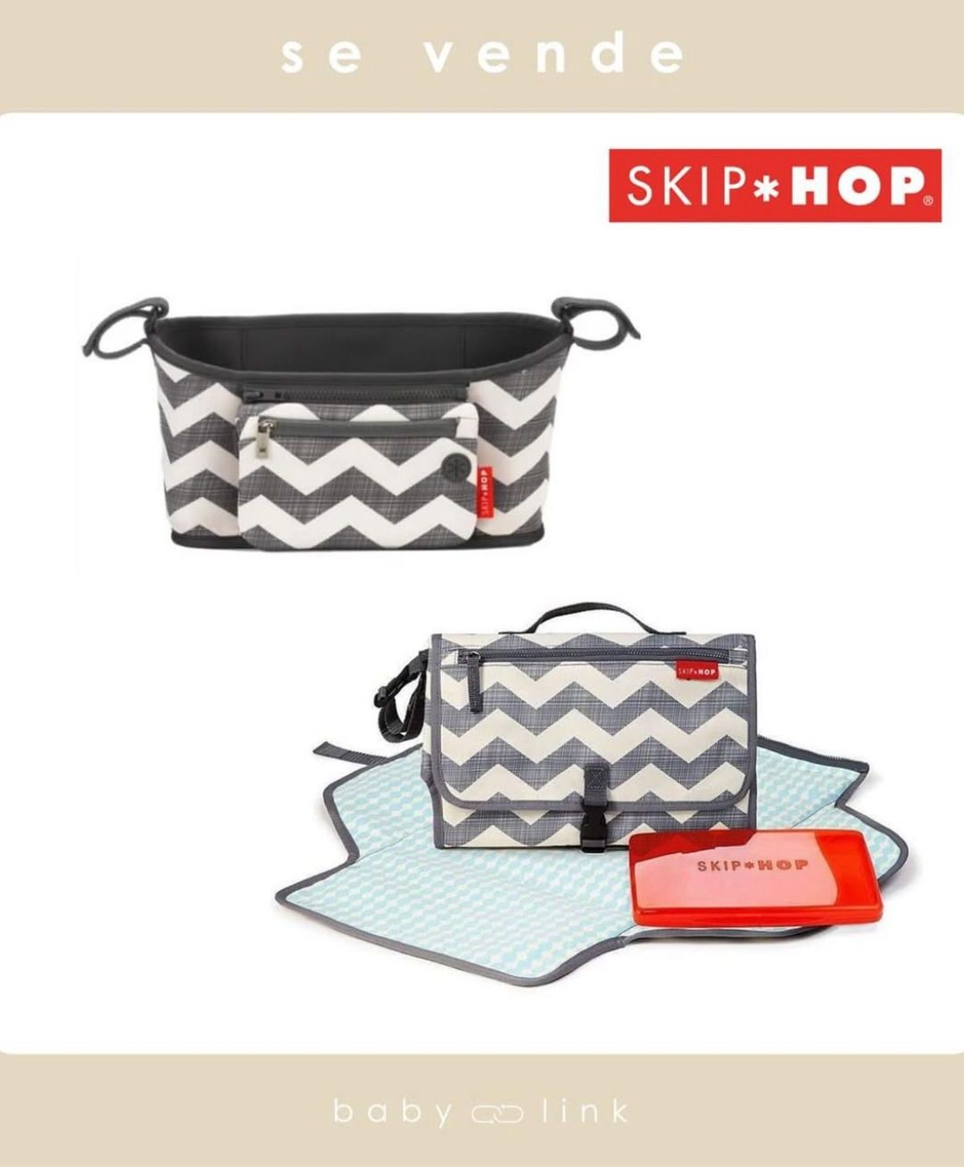 (COD:BB15977) ORGANIZADOR DE COCHE + MUDADOR PORTATIL SKIP HOP