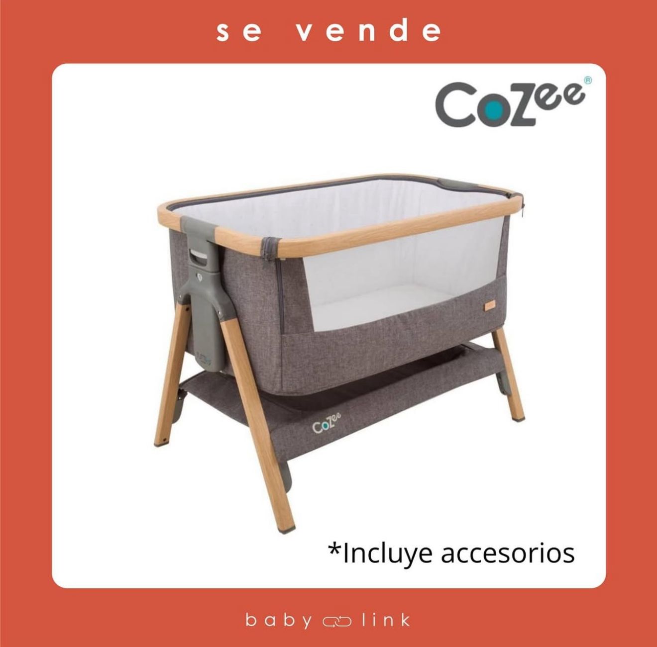 (COD:BB16005) CUNA COLECHO COZEE + ACCESORIOS