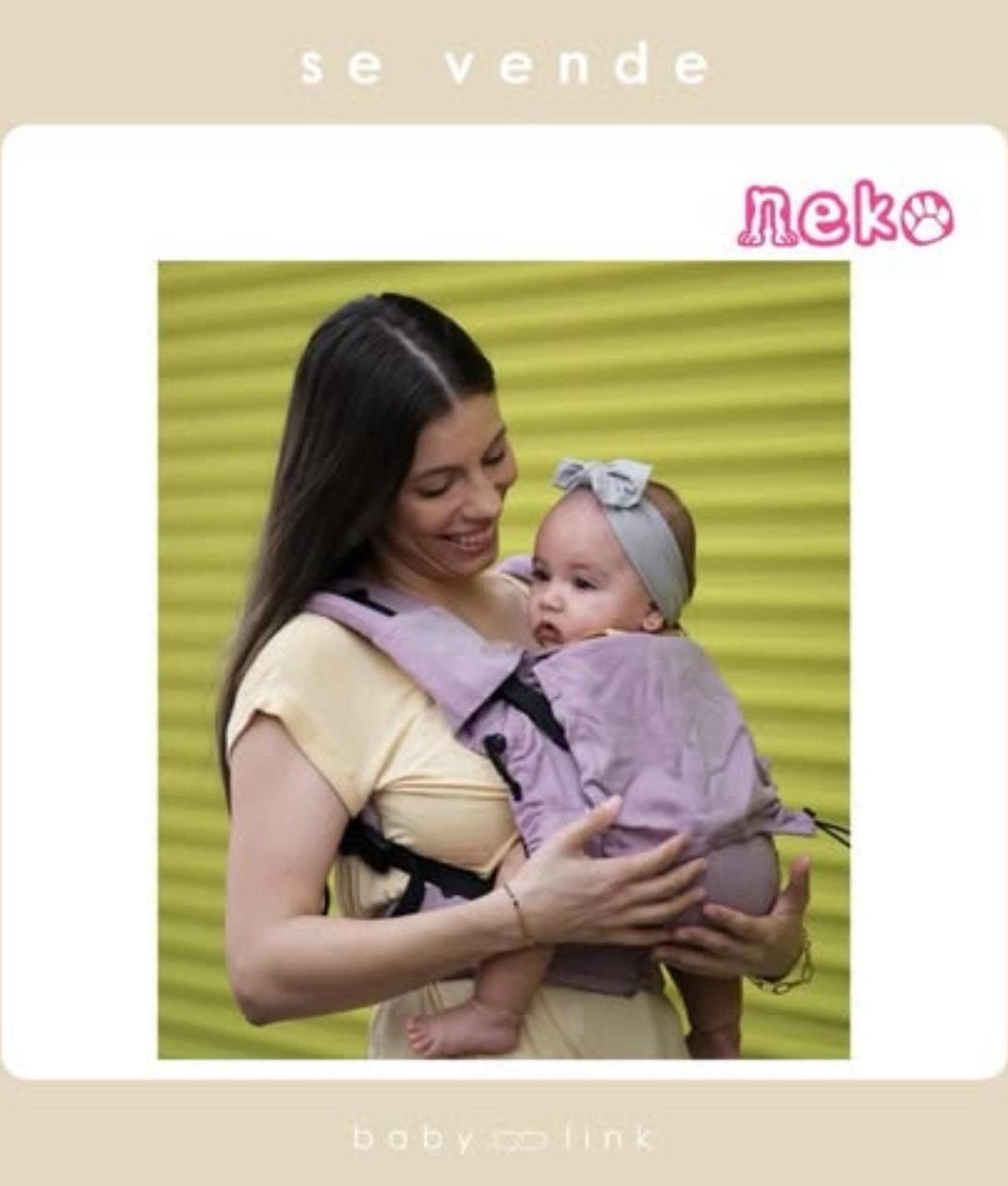 (COD:BB16094) MOCHILA NEKO SLINGS BABY COTTON CANDY