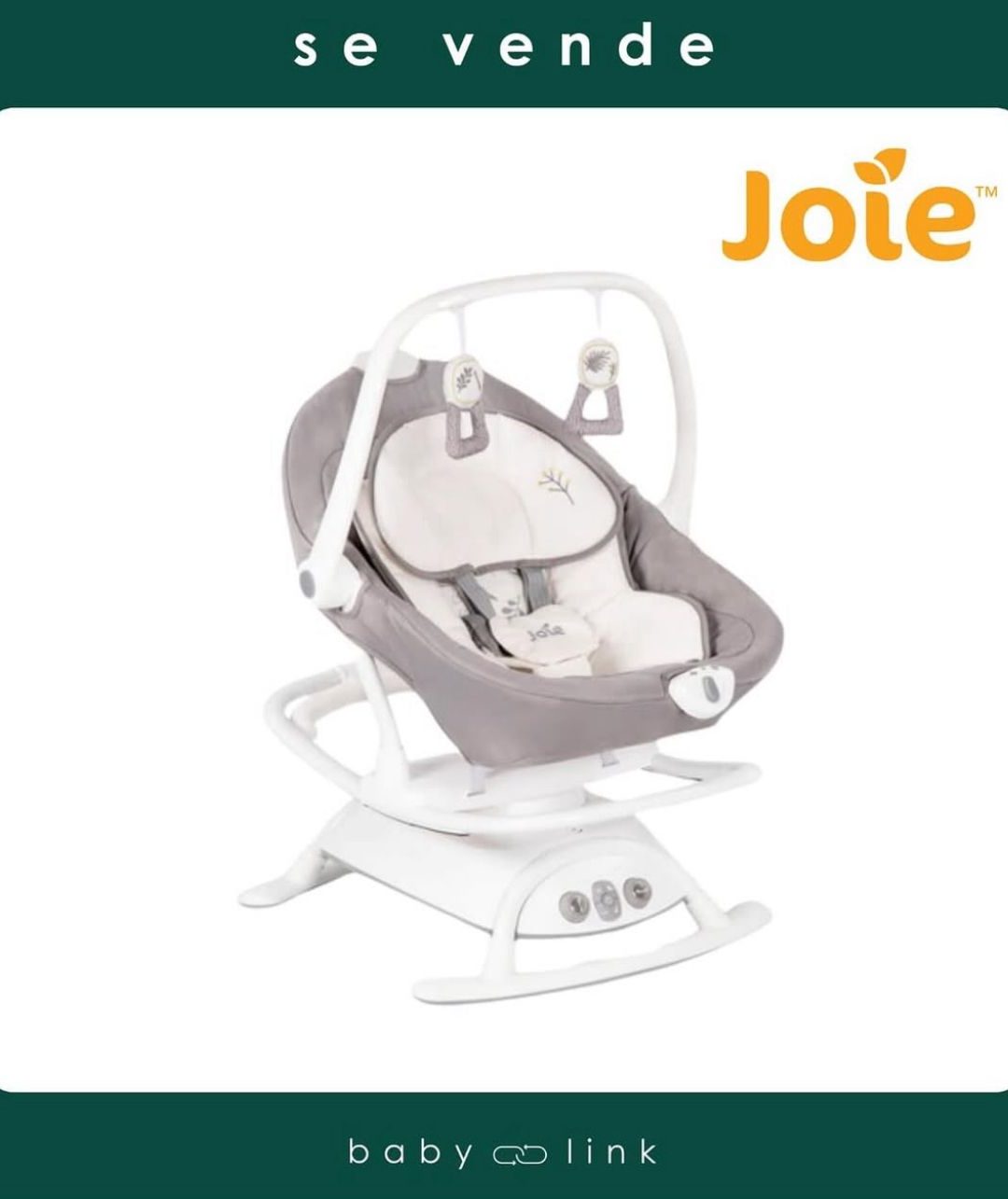 (COD:BB16136) SILLA MECEDORA ELÉCTRICA JOIE SANSA 2 EN 1