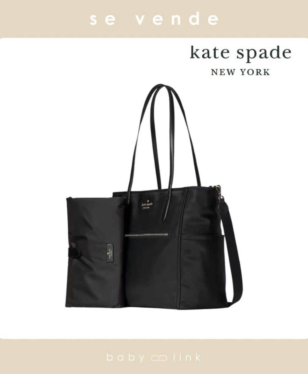 (COD:BB16242)MOCHILA PAÑALERA KATE SPADE