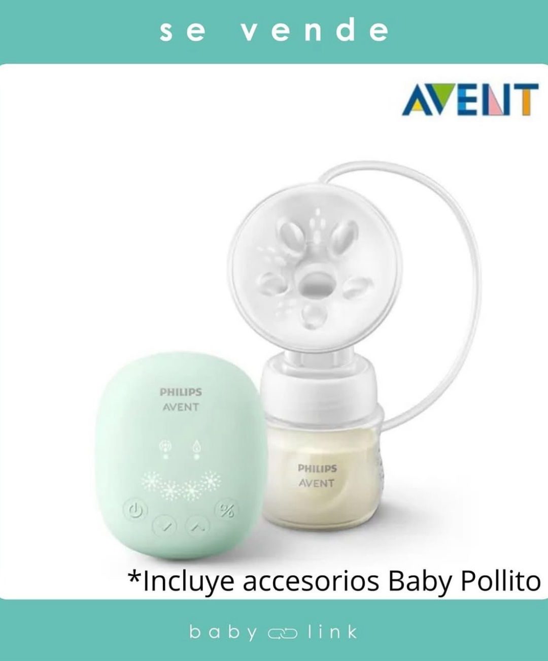 (COD:BB16274) EXTRACTOR ELECTRICO AVENT 323/11 + SET BOCA ANCHA BABY POLLITO