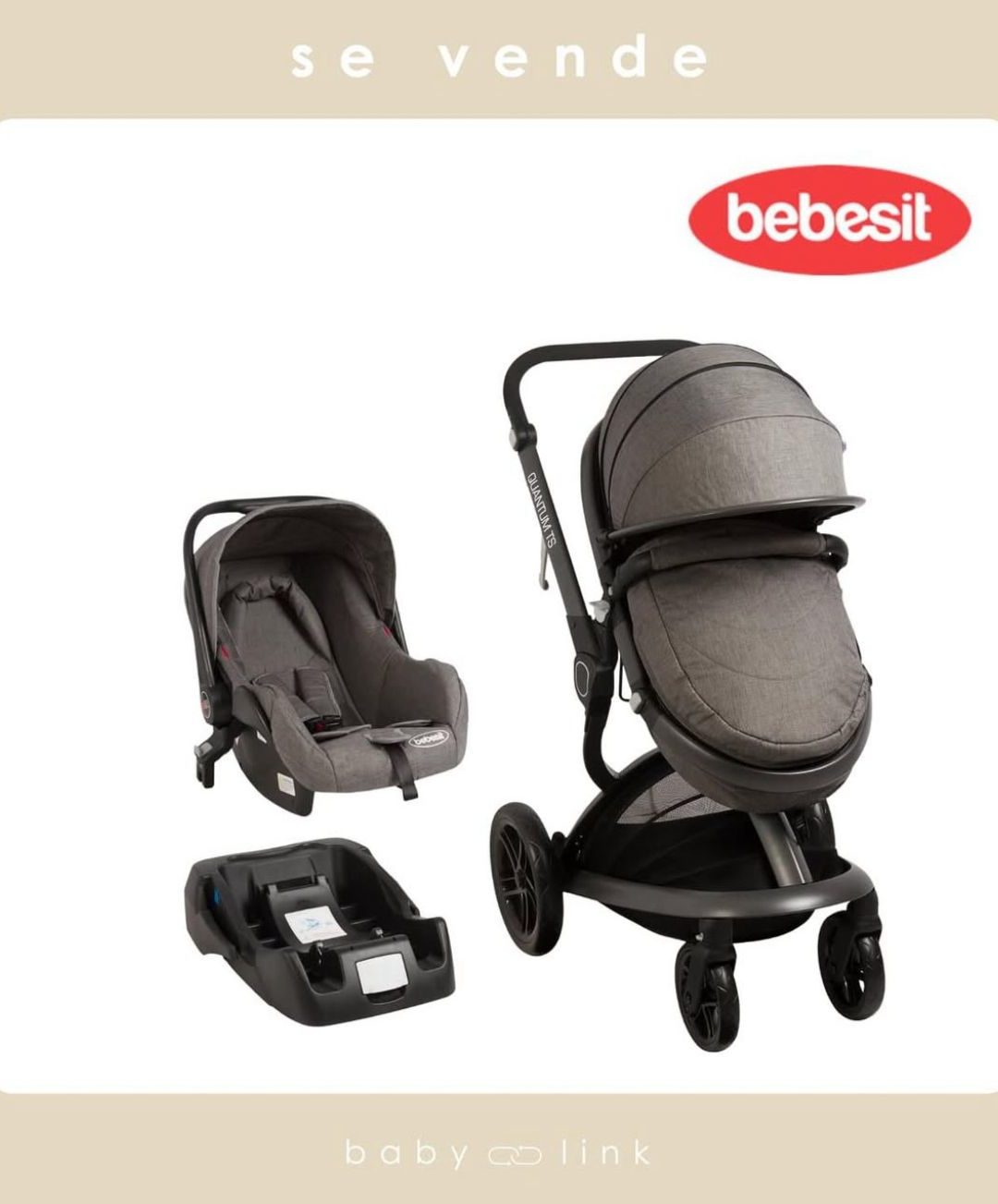 (COD:BB16332) COCHE TRAVEL SYSTEM BEBESIT QUANTUM