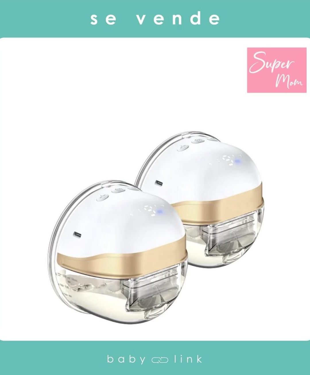 (COD:BB16347) EXTRACTOR DOBLE SUPERMOM GOLD + COPAS DE REPUESTO