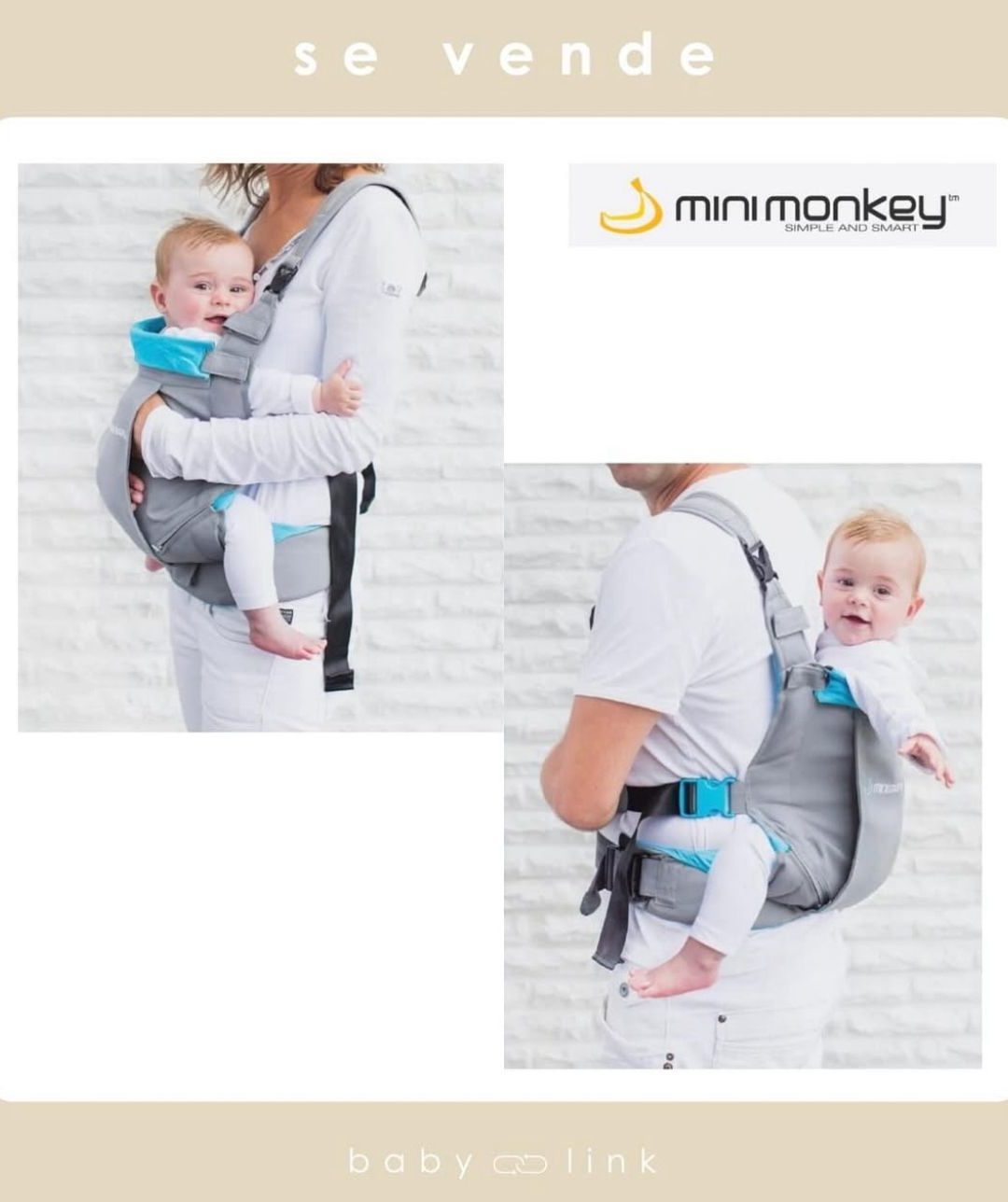 (COD:BB16379) MOCHILA MINIMONKEY DINAMIC 4 EN 1