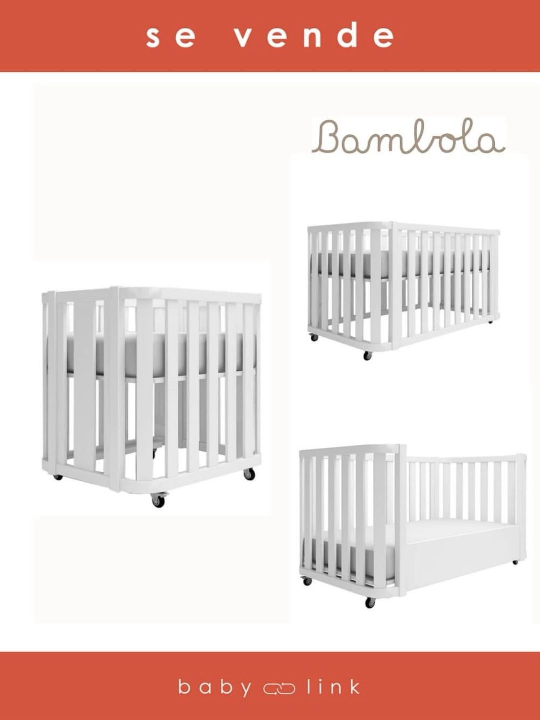 (COD:BB16582) CUNA EVOLUTIVA BAMBOLA PARIS 5 EN 1