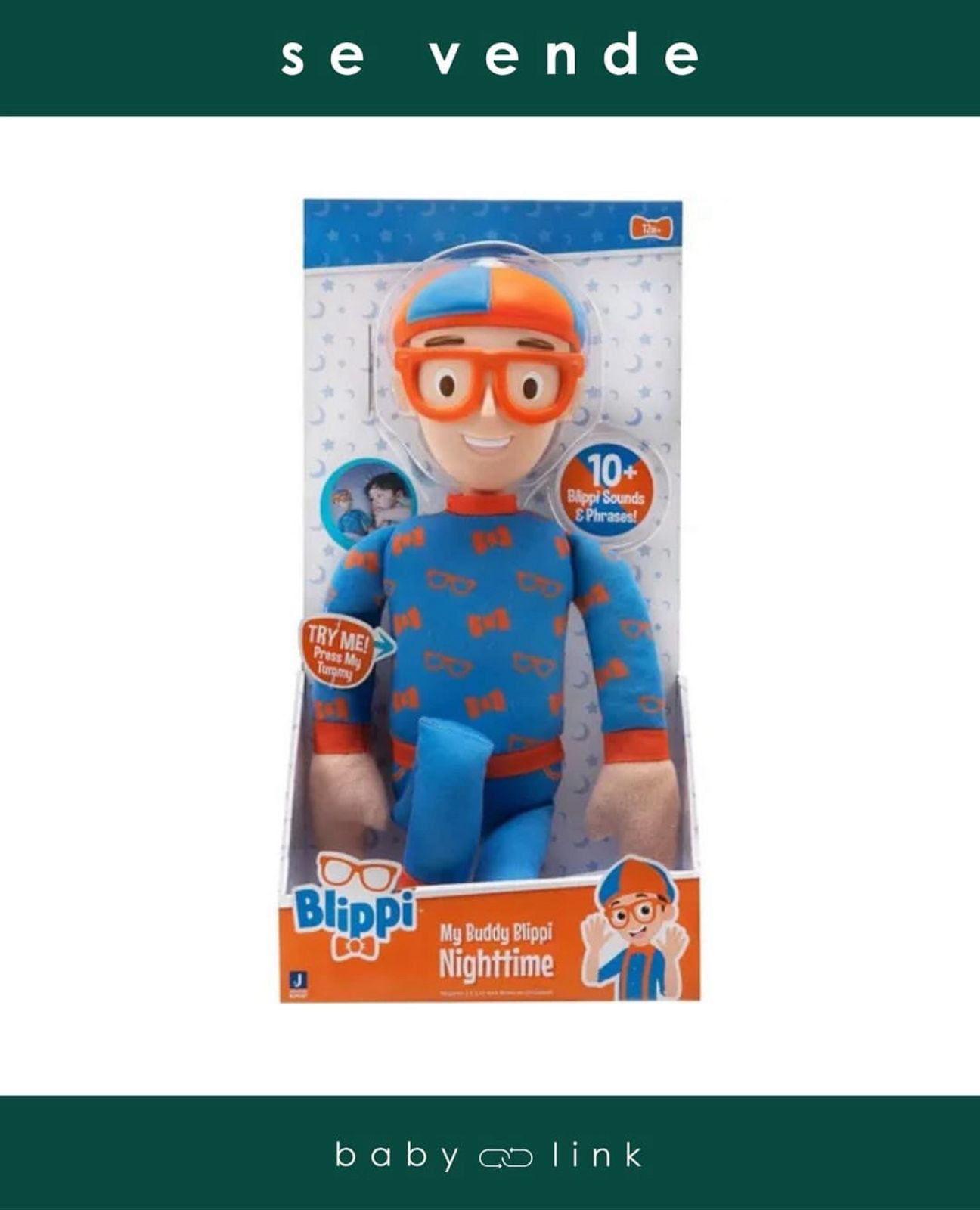 (COD:BB16683) MUÑECO INTERACTIVO BLIPPI NIGHT TIME