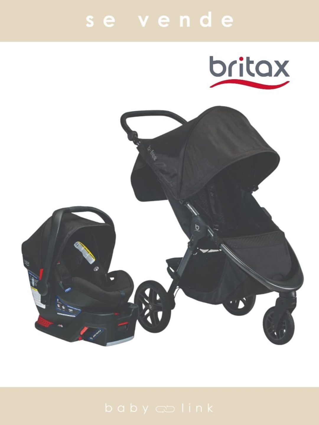 (COD:BB16716) COCHE TRAVEL SYSTEM BRITAX B-FREE