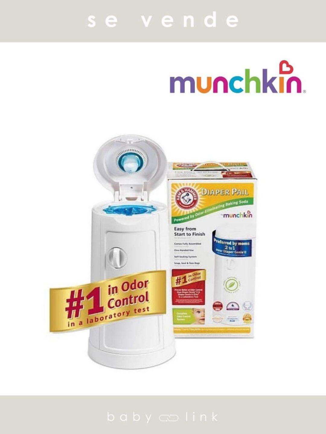 (COD:BB16795) BASURERO DE PAÑALES MUNCHKIN