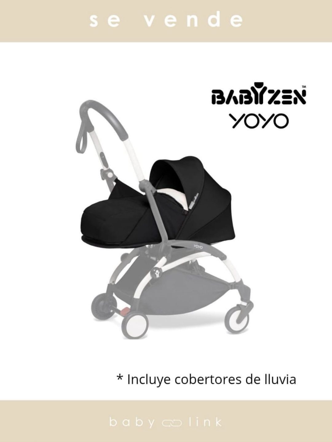 (COD:BB16800) MOISÉS NEWBORN PACK 0+ BABYZEN YOYO + COBERTORES LLUVIA