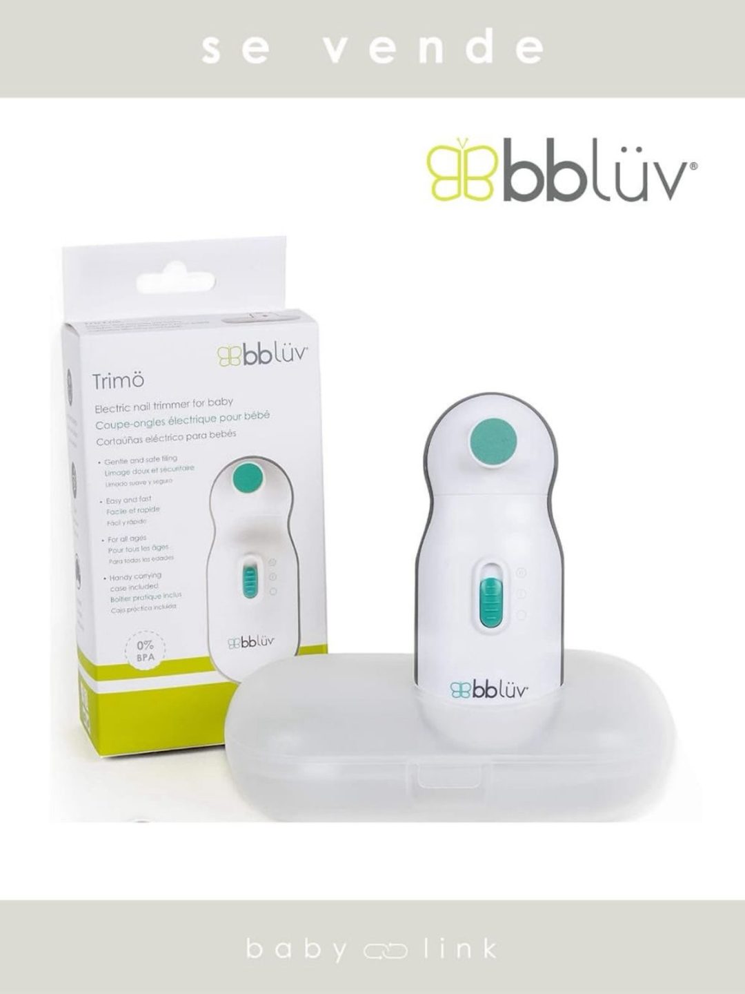 (COD:BB16804) LIMADOR UÑAS ELECTRICO BBLUV TRIMO
