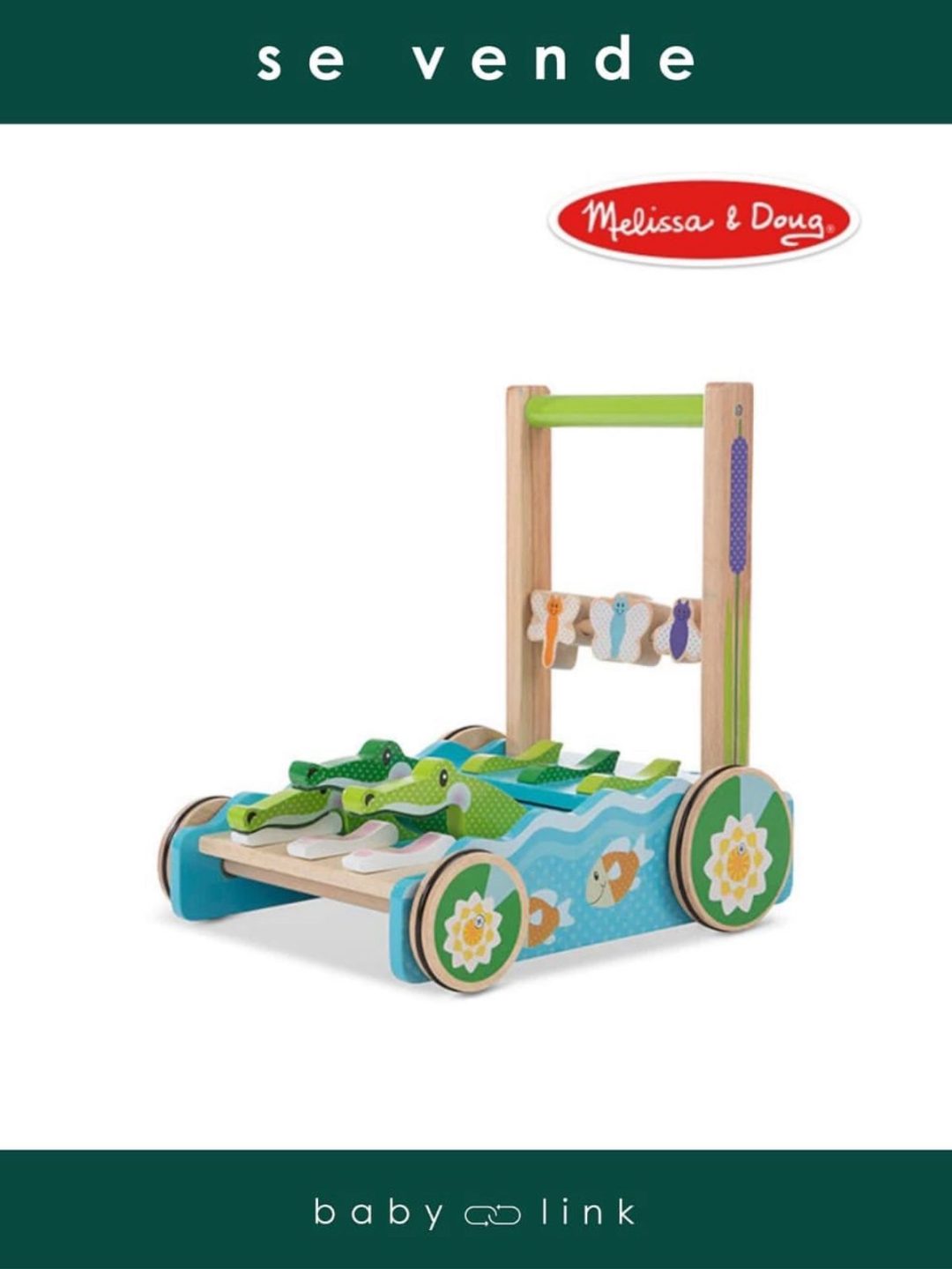 (COD:BB16807) CARRO ARRASTRE COCODRILOS MELISSA&DOUG