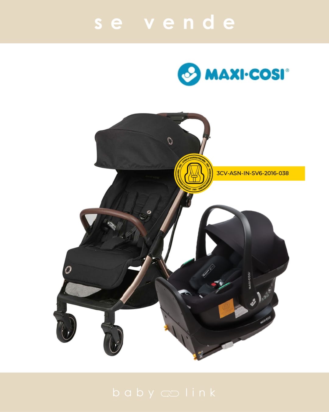 (COD:BB17014) COCHE TRAVEL SYSTEM MAXI COSI EXA 3 + MICO MAX 30