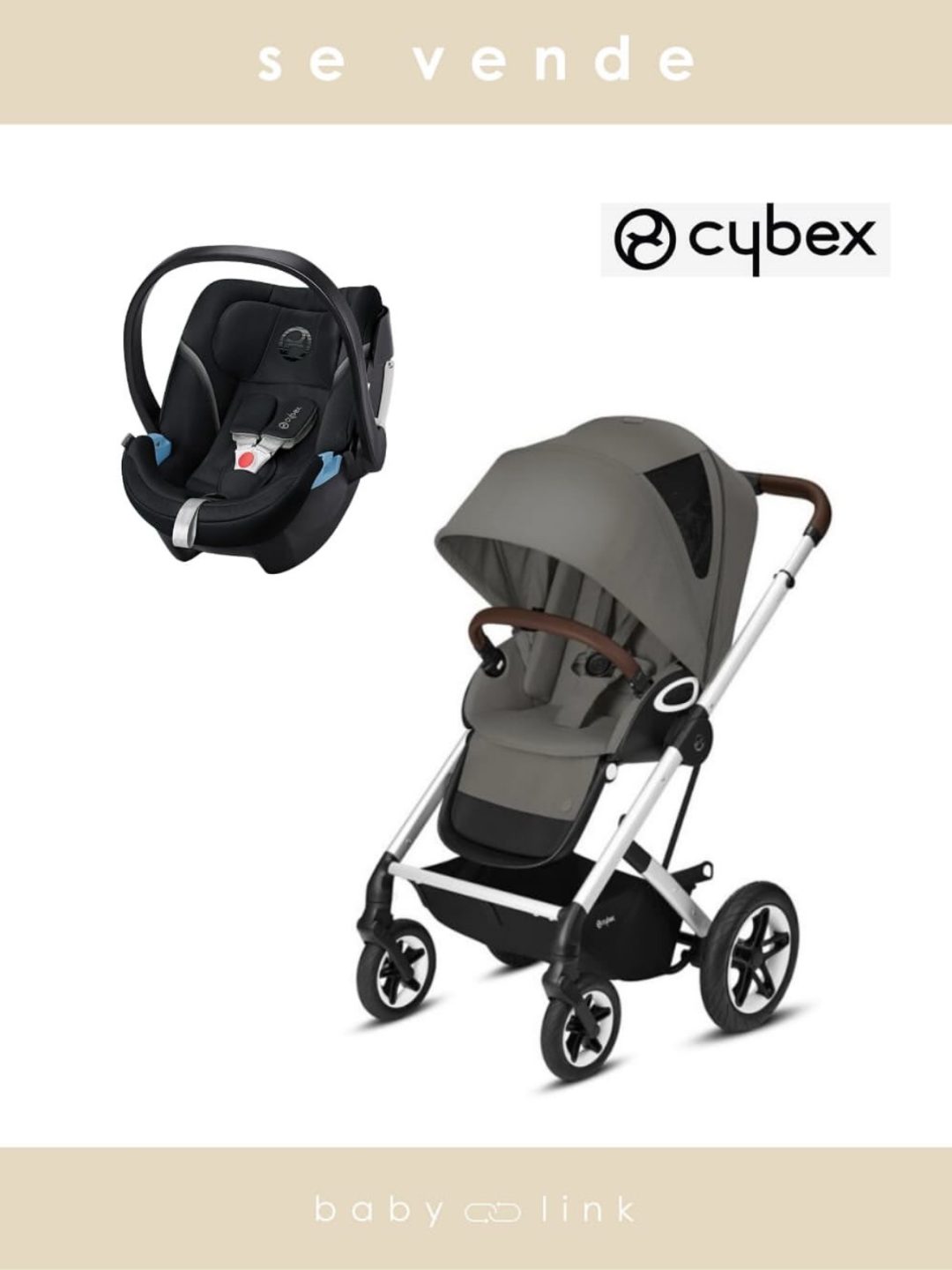 (COD:BB16897) COCHE TRAVEL SYSTEM CYBEX TALOS S + ATON 5