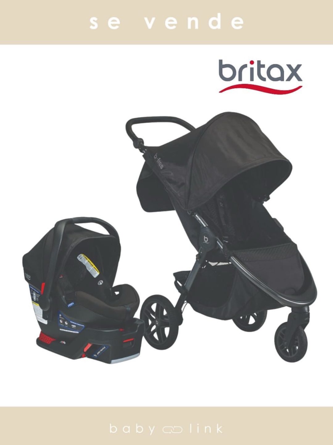 (COD:BB16898) COCHE TRAVEL SYSTEM BRITAX B-FREE/B-SAFE