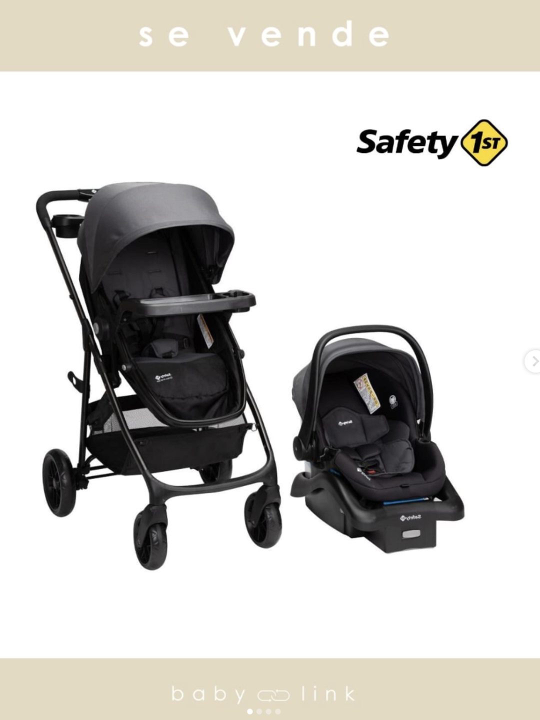 (COD:BB17937)COCHE TRAVEL SYSTEM SAFETY 1ST GROW AND GO