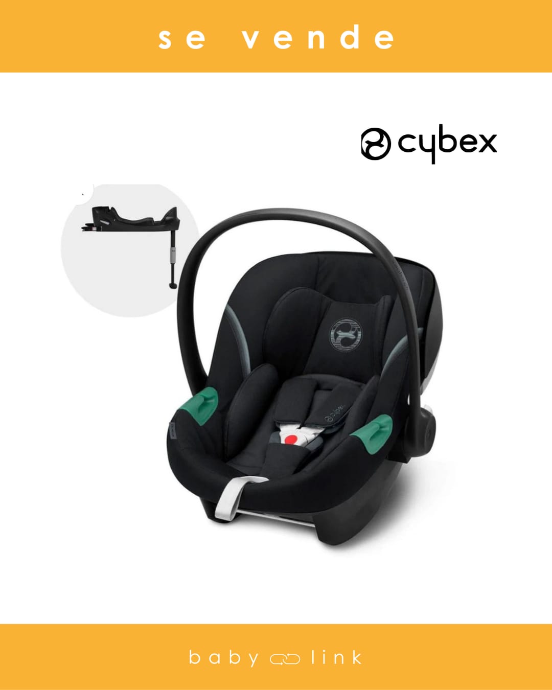 (COD:BB17893) SILLA NIDO DE AUTO CYBEX ATON S2 + BASE ONE