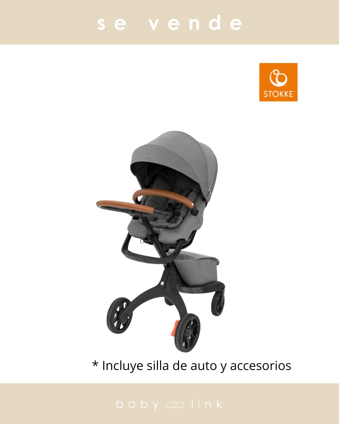 (COD:BB17908) COCHE STOKKE XPLORY X + SILLA NIDO DE AUTO IZI GO MODULAR + ACCESORIOS