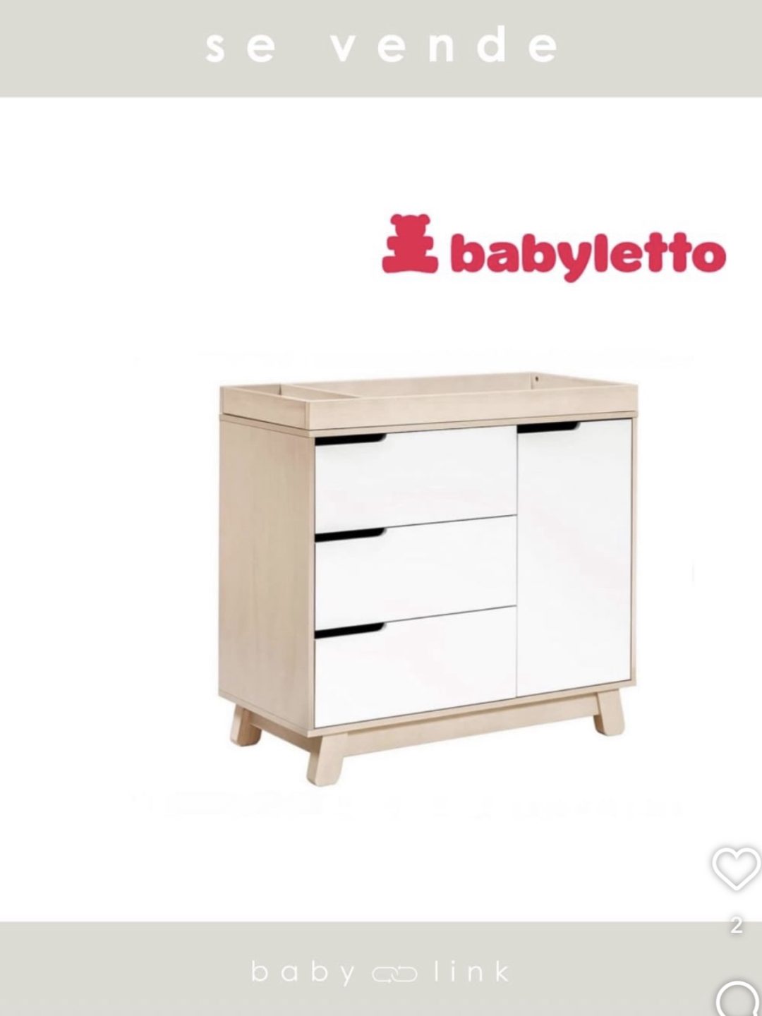 (COD:BB17978) COMODA BABYLETTO HUDSON